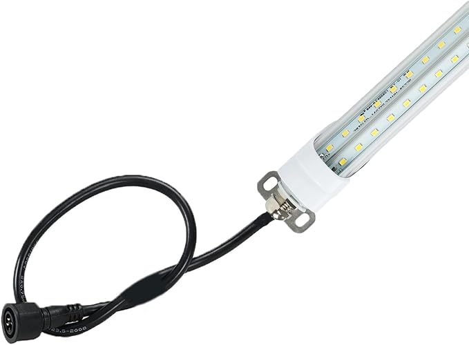 4FT T8 LED Refrigerator Tube Light 18W 2520LM 5000K Daylight Cooler Freezer Light with Clear Lens