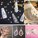 Flat Back Crystal Rhinestones Round Gems For Nail Art And Craft Glue Fix, Crystalab (4.6-4.8Mm) Ss20/1440Pcs