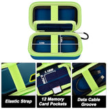 Case Compatible With Sandisk Extreme Pro/For Sandisk Portable Ssd 1Tb 2Tb 4Tb 500Gb/ For Crucial X9 X10 Pro External Solid State Drive, Travel Storage Bag For 2 Ssd And Sd Card - Monterey (Box Only)