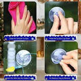 Christmas Light Suction Cups Christmas Lights String Suction Cup Holiday Light String Hooks Holders Light Caddy Window Glass Suction Cup Clips For Seasonal Lights & Xmas Decorations (100 Pcs)