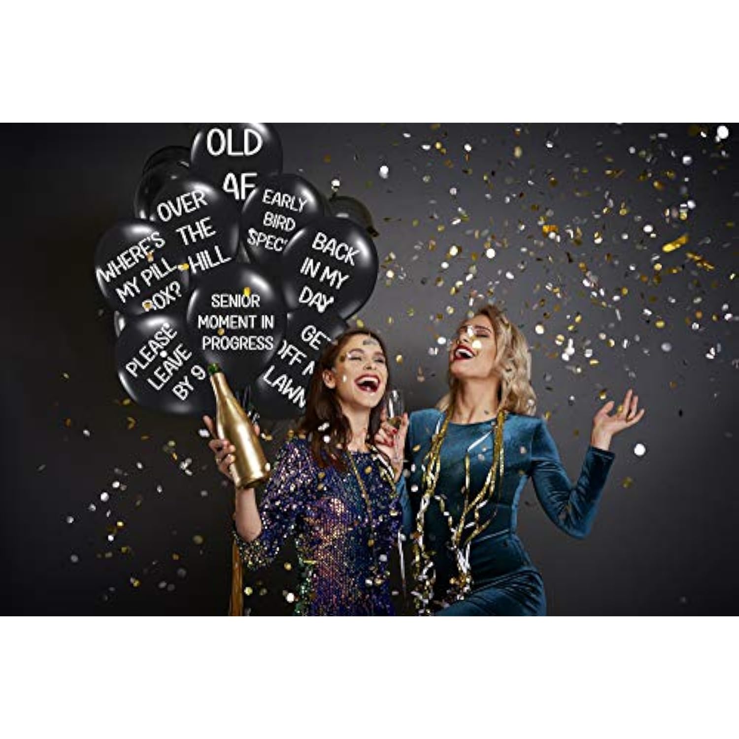 8-Pack Funny Balloons – Hilarious Adult Birthday Party Decor with Bold Phrases