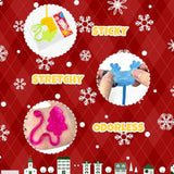 60-Pack Christmas Sticky Hand Toys for Kids Holiday Party Favors and Stocking Stuffers