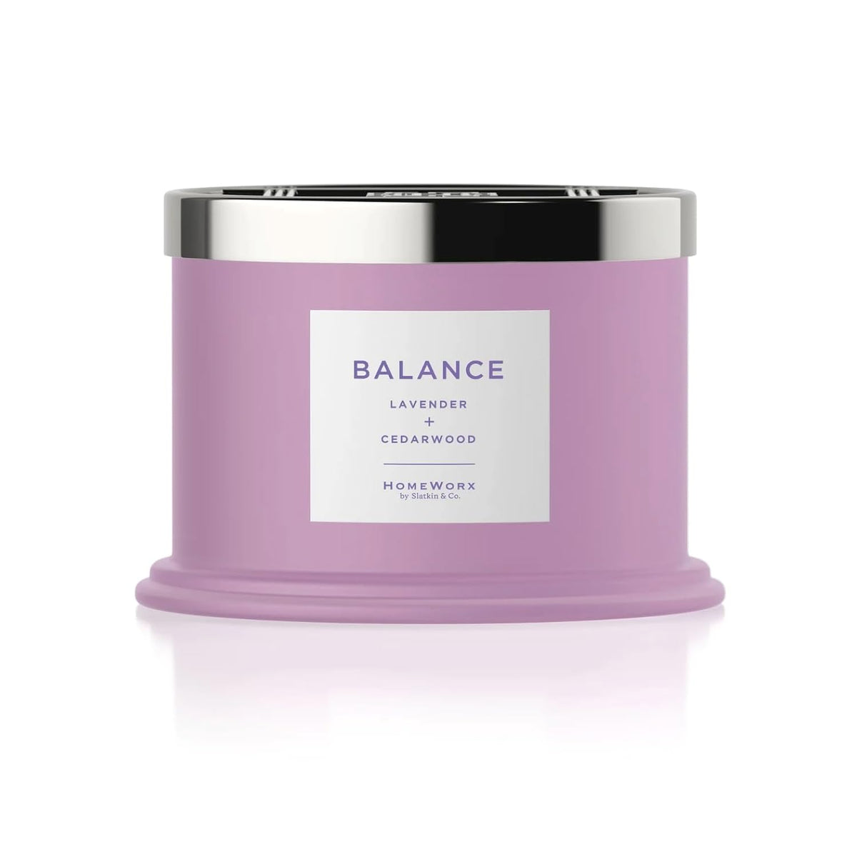 HomeWorx by SLATKIN + CO. 14oz Candle - Balance, Lavender + Cedarwood. 3-Wick Premium Scented Candle - 30-40 Hours of Clean Burn. Aromatherapy.