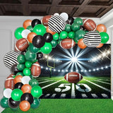 Football Stadium Night Backdrop Bowl Night Spotlight Football Field Photography Background Adults Kids Baby Shower Sport Birthday Party Decorations Banner Photo Props (7x5FT)