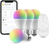 FastCon Smart Bulbs Lighting Kit with Remote Control Wireless Mesh Color Changing LED Bulbs