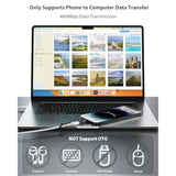 [Mfi Certified] 3A 36W Usb C To Lightning Adapter, Usbc To Lightning Adapter Support Data Sync/Pd Fast Charging Compatible With Iphone Ipad Airpods, With Anti-Lost Holder - 2 Pack