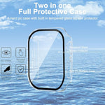 Smiling 2 Pack Case Built In Tempered Glass Screen Protector Compatible With Apple Watch Se 2 (2024)/Se/Series 6/Series 5/Series 4 40Mm, Hard Pc Case Overall Protective Cover- Transparent