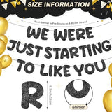 We Were Just Starting to Like You Goodbye Banner, Black