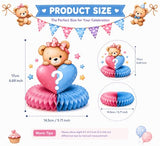 Gender Reveal Decorations Teddy Bear Table Centerpieces Party Decoration
