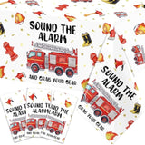 Fire Truck Birthday Party Tablecloth 3Pcs Firefighter Table Cover Firefighter Party Table Cover Decorations, Firetruck Fireman Theme Birthday Baby Shower Table Cloth 51 X 87 Inch