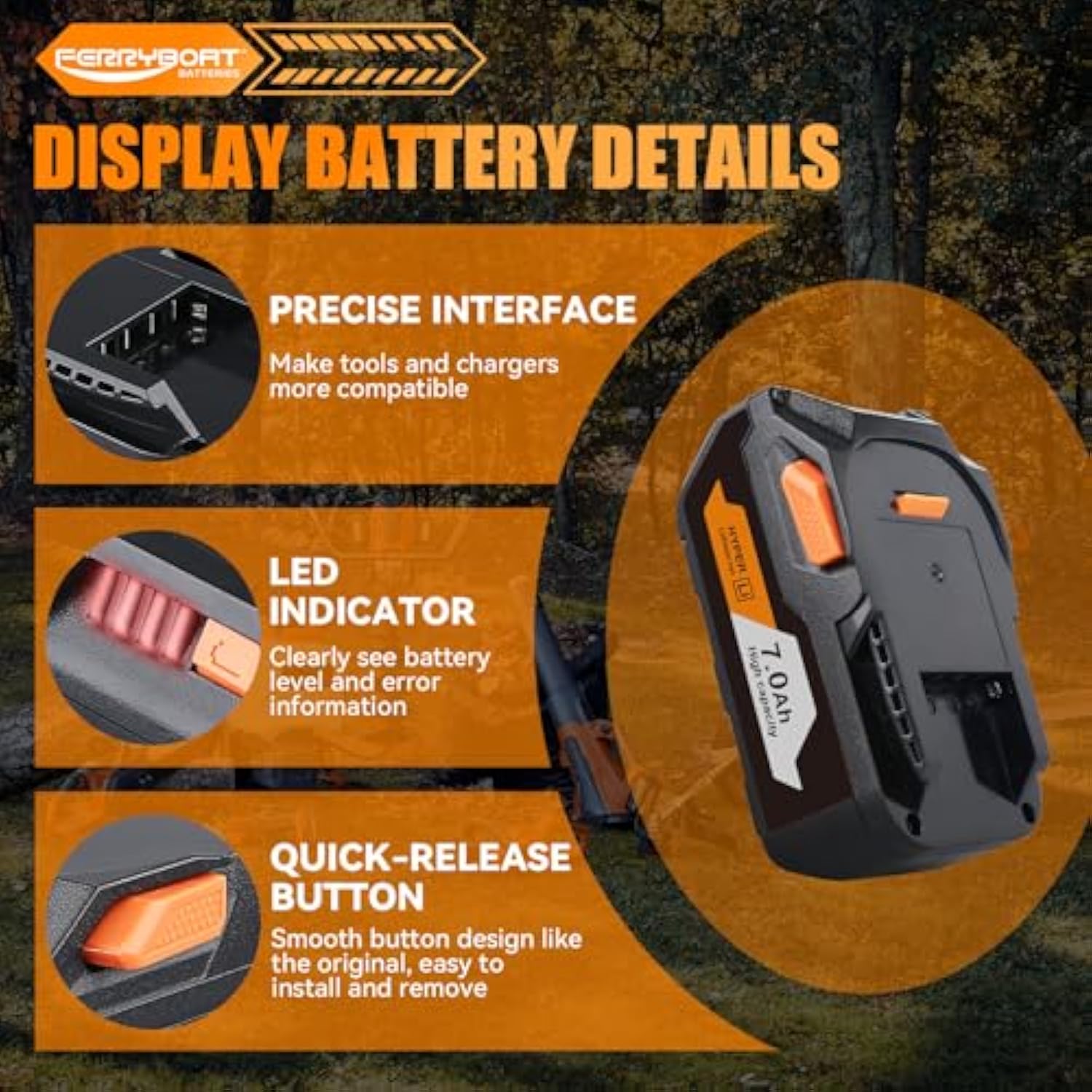 R840087 7.0Ah Replacement For Ridgid 18V Lithium Battery R840087 R840083 R840086 R840085 R840084 Ac840085 Ac840086 Ac840087P Ac840089 Power Tool Battery 2 Packs