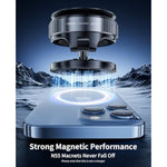 Vacuum Magnetic Phone Holder For Car,Suction Cup Phone Mount,Foldable Vacuum Magnetic Phones Stand,Magnet Car Mount For All Smartphones & All Vehicle & Gym/Bathroom Mirror