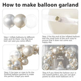 Ivory White Balloon Garland Kit – Pearl, Sand & Bobo Balloons for Wedding or Baby Shower