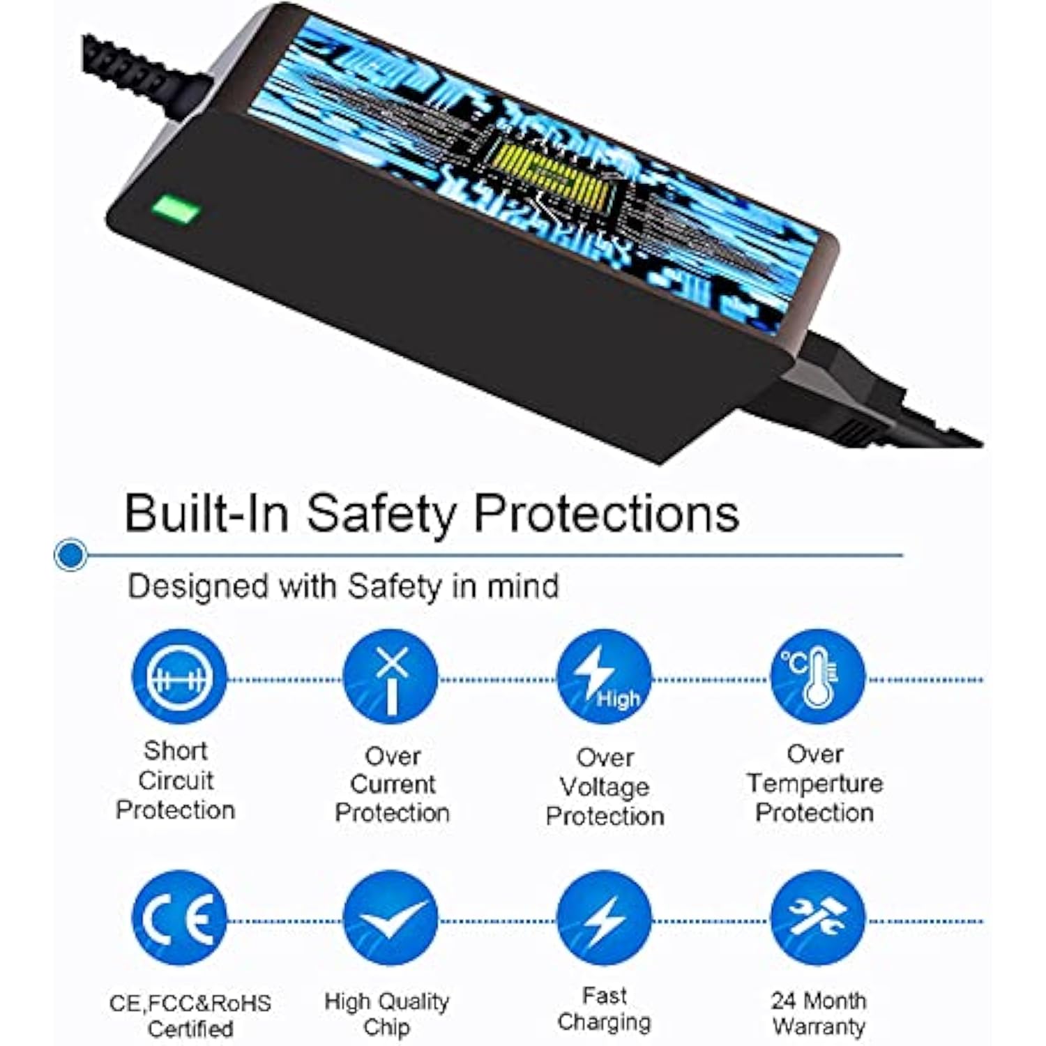 65W-Usb-C Ac-Charger Fit For Lenovo Thinkpad Yoga T14 T14S T15 L13 L13 Yoga L1