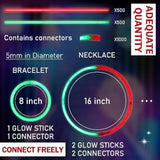 1000pcs Christmas Glow Sticks 8 Inch Red Green Light Up Party Favors Supplies