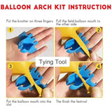 134pcs Blue Balloon Garland Kit – Metallic, Macaron & Gold Confetti for Party Décor