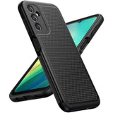 For Samsung Galaxy A14 5G Case: Dual Layer Protective Heavy Duty Cell Phone Cover Shockproof Rugged With Non Slip Textured Back - Protection Bumper Tough - 2023, 6.6Inch (Matte Black)