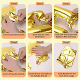 Gold Happy Birthday Balloons 16 Inch Mylar Foil Letters Balloons Happy Birthday Banner For Kids Child Adults Boys Girls Happy Birthday Sign Birthday Party Decorations Supplies