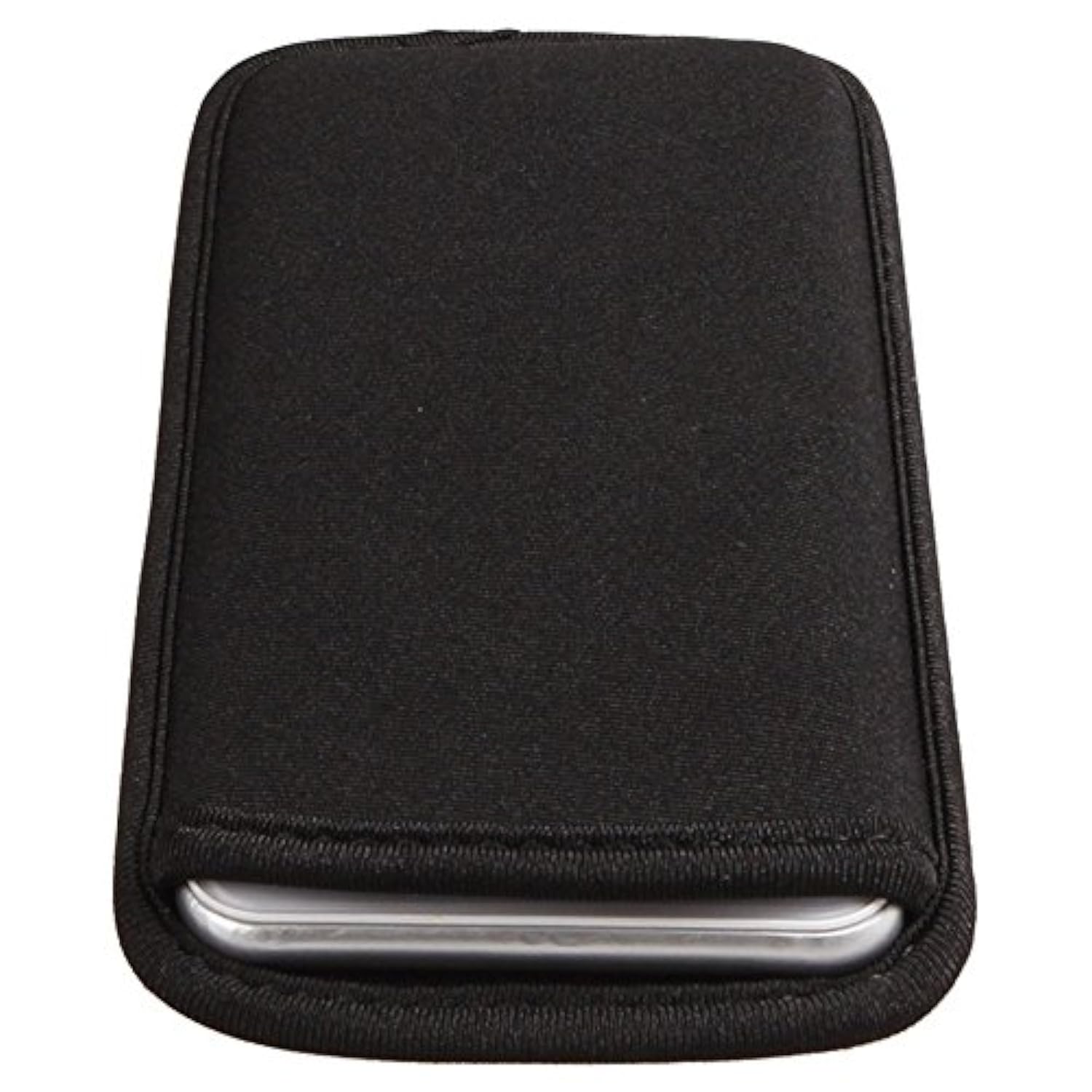 2-Pack Slim Neoprene Shockproof Phone Sleeve for iPhone & Samsung Black