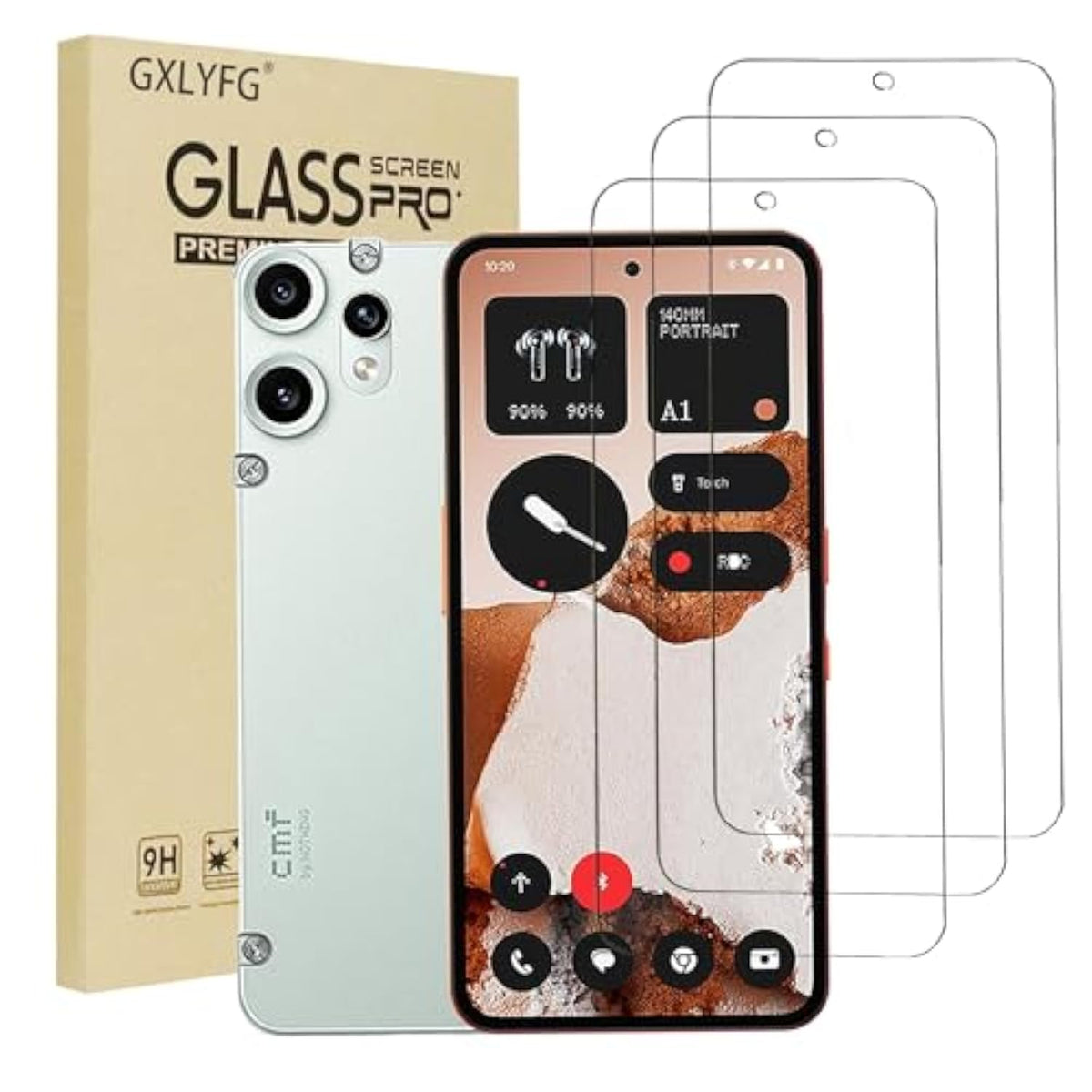 3 Pack Tempered Glass Screen Protectors For Nothing Cmf Phone 2 Pro, Anti Scratch, Bubble Free, 9H Hardness