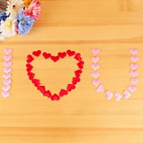 100 Pcs Love Heart Shaped Sponge Petals Handmade Diy Petal Birthday Table Wedding Party Supplies Decoration (Pink)