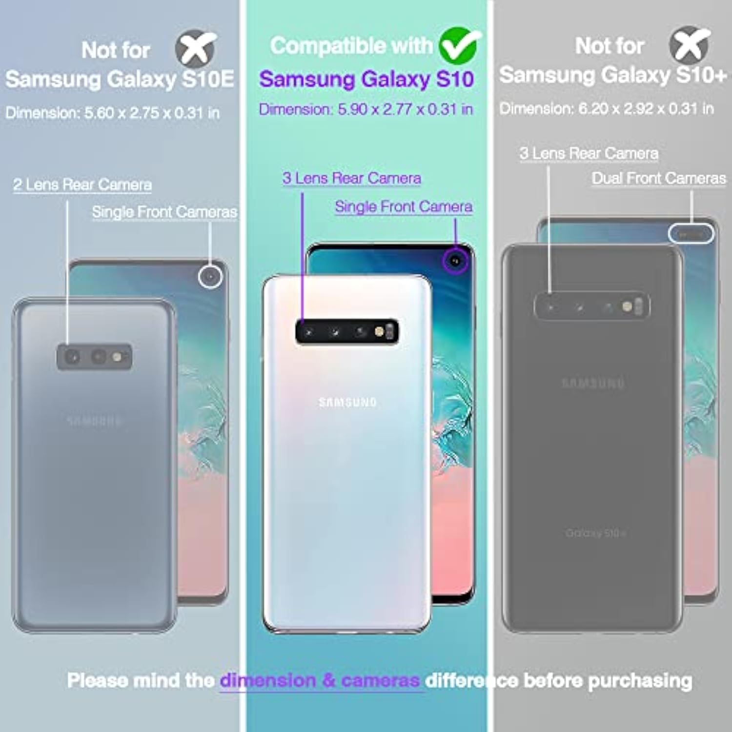 Samsung Galaxy S10 Slim Fit Flexible Cell Phone Back Covers For Men Girls
