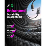 Iphone 15 Charger Cord,Usbc Cable [6.6Ft, 2 Pack] Type C Fast Charging Usb To Usb C Cable For Apple Devices, Iphone 16, Ipad Mini 6 Pro 2021 Air 4, Samsung Galaxy