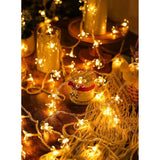 Flower String Lights Plug In, 16Ft 50 Led Cherry Blossom Fairy String Lights Warm White For Party Birthday Wedding Chris