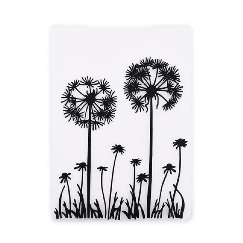 Spring Leaves Wall Brick Dandelion Plastic Embossing Folders For Card Making S