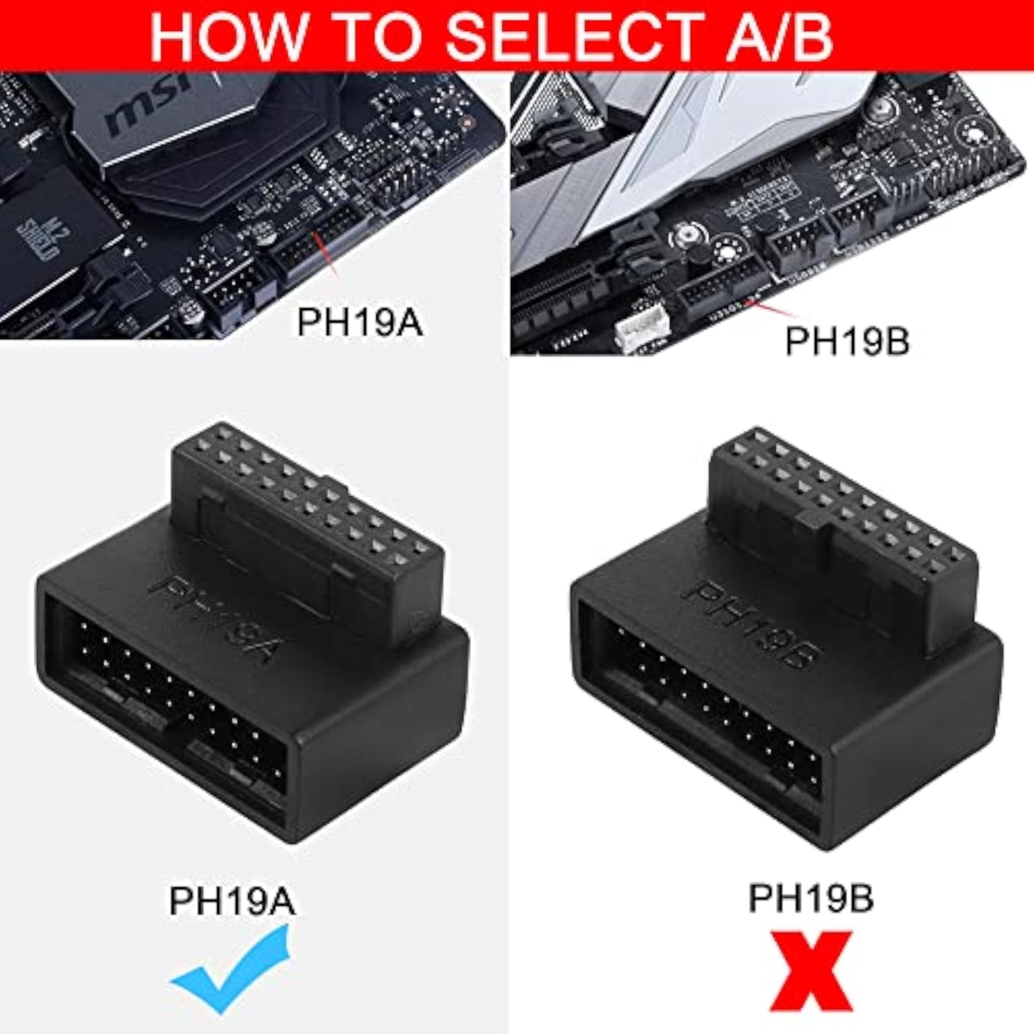 Usb 3.0 19/20 Pin 90 Degree Adapter Male To Female L Turn Right Angle Socket F