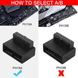 Usb 3.0 19/20 Pin 90 Degree Adapter Male To Female L Turn Right Angle Socket F