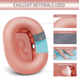 2024 Upgraded Ear Cushions Replacement Earpads For Airpods Max Headphones, Mesh Fabric Ear Pads Cover With Memory Foam And Magnet For Airpod Max + Soft Tpu Case Cover (Pink)