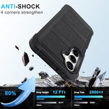 Belt Clip Case for  Galaxy A16 Holster with 360° Rotating Stand Defender Cover Heavy Duty Protection Anti-Drop Shockproof, Black