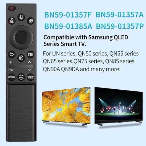 BN59-01357A Solar Voice Remote Control Replacement fit for  Smart TVs Compatible with  QLED Series Smart TV Also BN59-01357F