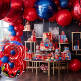 40 Inch Spider Theme Number Foil Balloons, 1-9 for Kids' Birthday Party Decor