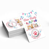 50 Pack Let'S Paw Party Cute Cats Theme Scratch Off Cards, Lovely Mimi Scratch Cards For Pet Birthday Party, Funny Raffle Tickets For Cat Mom Chat Party Family Activity, Baby Shower