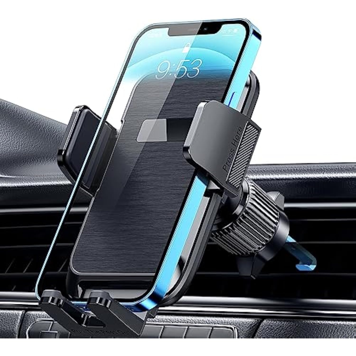Car Vent Phone Mount [Upgraded Clip], Hands-Free Holder for Smartphones