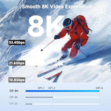 Cable Matters DisplayPort to DisplayPort Extension Cable - 6ft, Supports 8K 60Hz, 4K 240Hz DP Extension Cable 1.4, DP Male to Female