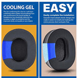 Arctis Pro Thicker Cooling Gel Earpads Compatible With Arctis Pro, Arctis 7/5/3/1, Arctis 9X, Arctis 7X, Arctis 7P, Rig 800 Series, Ath M50X, M40X, Mdr-7506 V6 Headphones (Silky Cool Fabric)