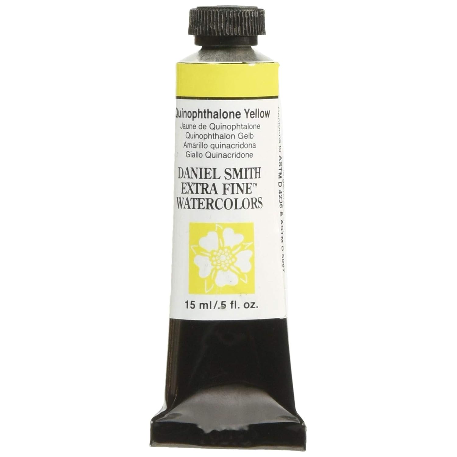 DANIEL SMITH Extra Fine Watercolor Paint, 15ml, Tube, Quinophthalone Yellow, 0.5 fl oz, (Pack of 1)