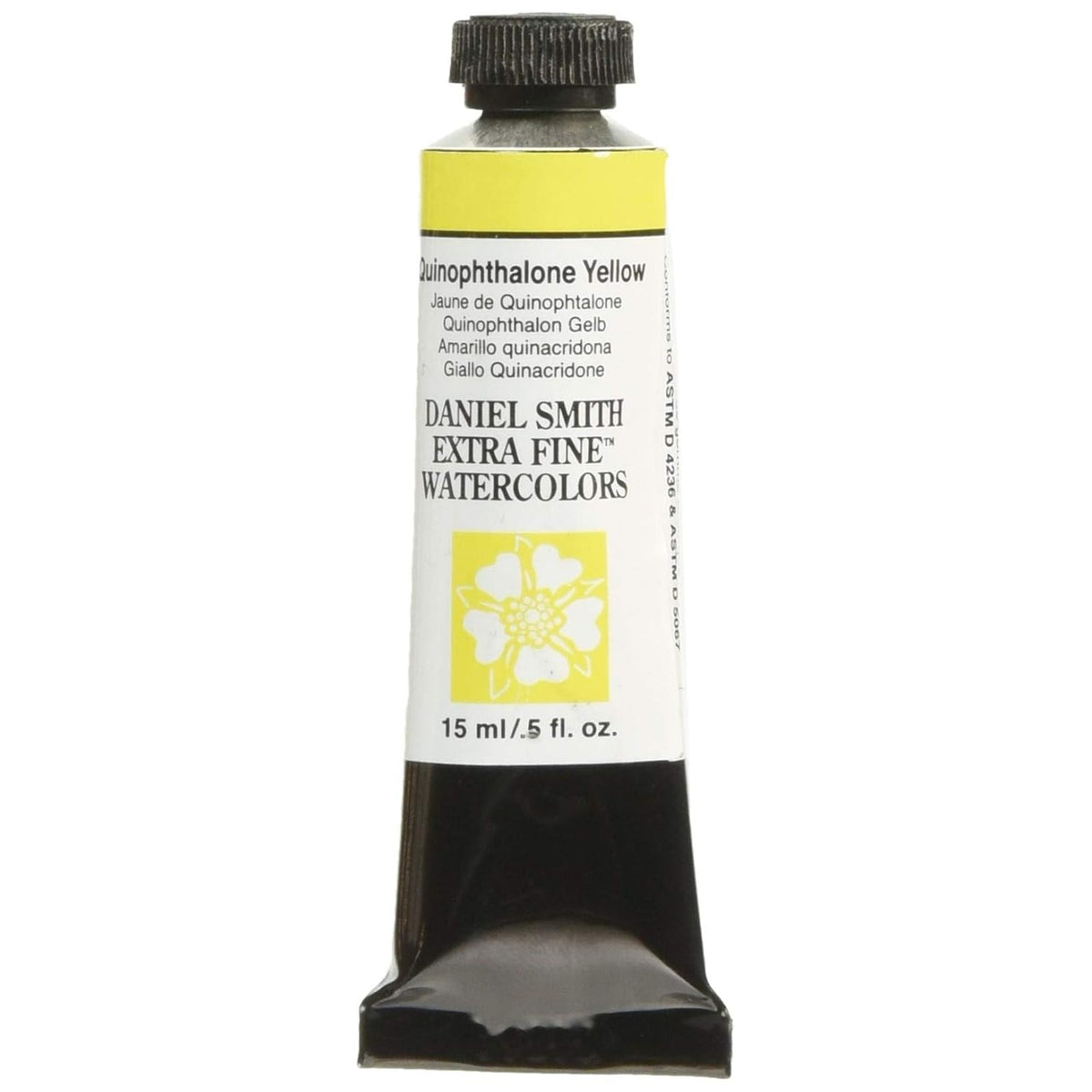 DANIEL SMITH Extra Fine Watercolor Paint, 15ml, Tube, Quinophthalone Yellow, 0.5 fl oz, (Pack of 1)