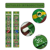 Football Welcome Porch Banner, Door Hanging Sign for Game Day Sports Parties