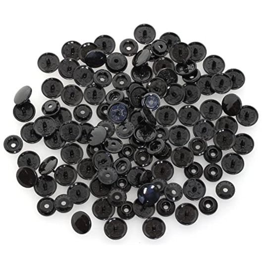 200 Sets Kam Extra Long Prong Plastic Snaps, Size 20 T5 Glossy Round R