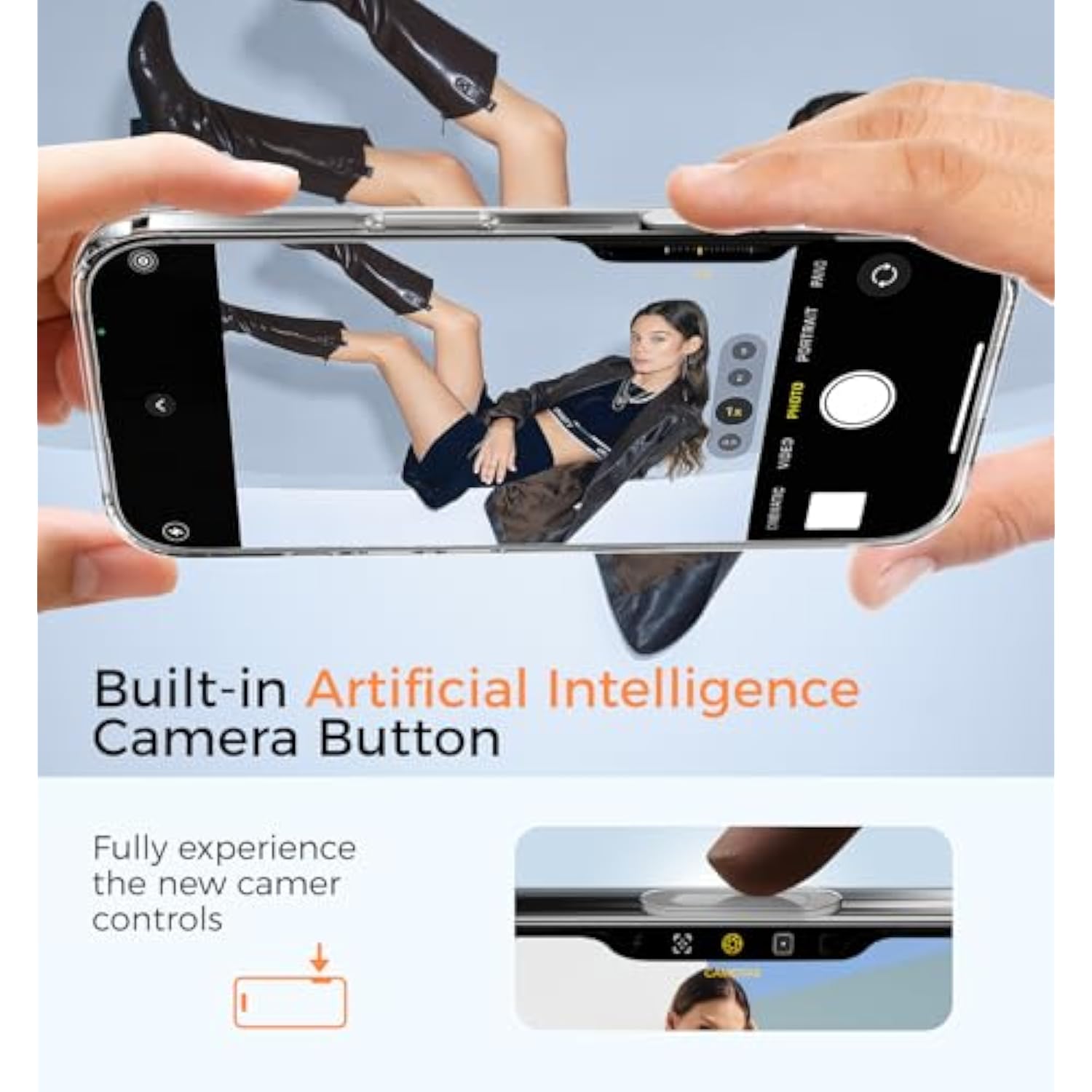 For Iphone 16 Pro Max Case [Camera Control Button] [Compatible With Magsafe] Scratch-Resistant Cover, Military-Grade Shockproof, Magnetic Phone Case For Iphone 16 Pro Max 6.9 Inch, Clear