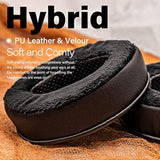 Earpads Compatible With Hs50, Hs60, Hs70, G Pro X, M50, M40, M40X, Cloud 2, Cloud Pro, Cloud Alpha, Cloud Stinger Headphones I Hybrid (Pu/Velour)