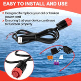 000-14041-001 Power Cord Cable Replacement,Compatiable With Lowrance Hds/Elite Fs/Elite Ti2/Hook,3 Foot, 2-Wire Power Only