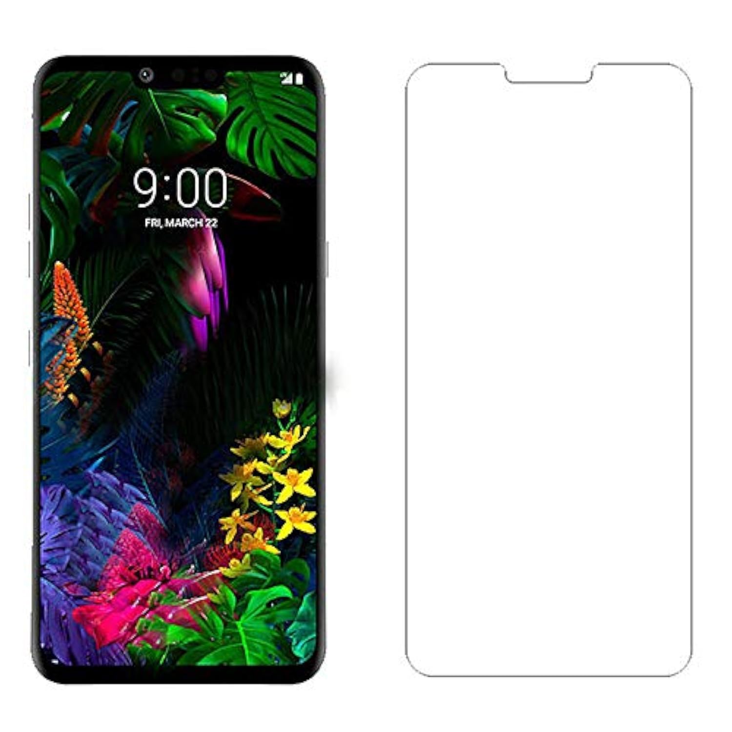 For Lg G8 Thinq Screen Protector,(2Pcs) Premuim Clear Anti-Stratch Screen Tempered Glass Protective Film For Lg G8 Thinq Phone