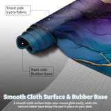 Gaming Mouse Pad, Keyboard Mouse Pad 31.5X15.7 Inch Xxl Large Computer Laptop Cool Desk Mat With Non-Slip Rubber Base And Stitched Edge For Home Office Work, Abstract White 3D Hexagon