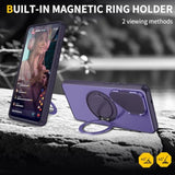 Purple Samsung Galaxy S26 Case with O-Ring Stand Flip Camera Cover