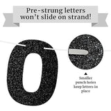 Pre-Strung Older Wiser Hotter Banner - No Diy - Black Glitter Happy Birthday Party Banner - Pre-Strung Garland On 8 Ft Strands. Black Birthday Party Decorations For Men & Women. Did We Mention No Diy